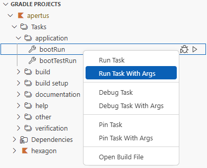 Run Task …